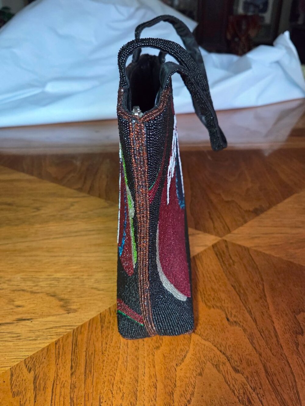 Beaded Pepsi Can Designed Top Handle Evening / Everyday Purse - Picture 2 of 12